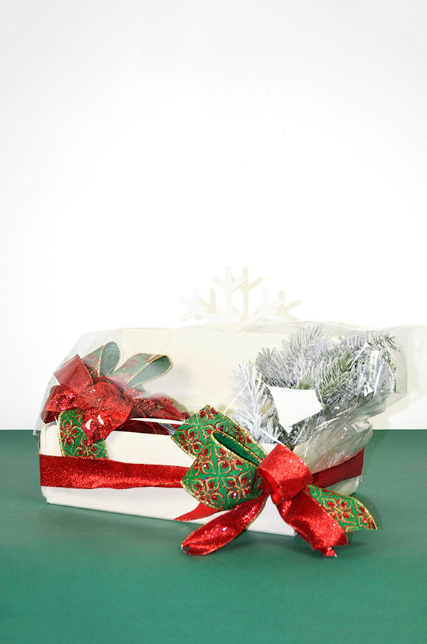 packaging para regalo navidad papel lazos